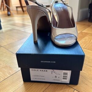 Cole Haan patent slingback